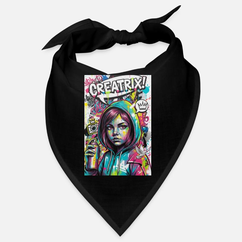 Farbexplosion Graffiti Heldin Bandana