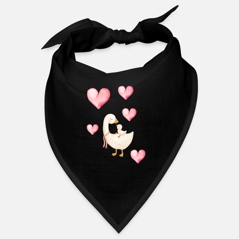 Mama Ente und Herzchen Bandana