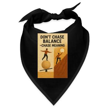 Gleichgewicht Sinnsuche - Bandana - Schwarz - Vorne