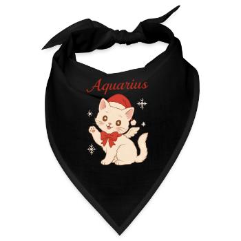 Aquarius Winterkatze - Bandana - Schwarz - Vorne