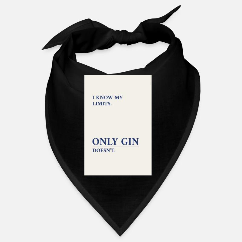 Gin Has No Limits – Minimal Typography Poster Bandana