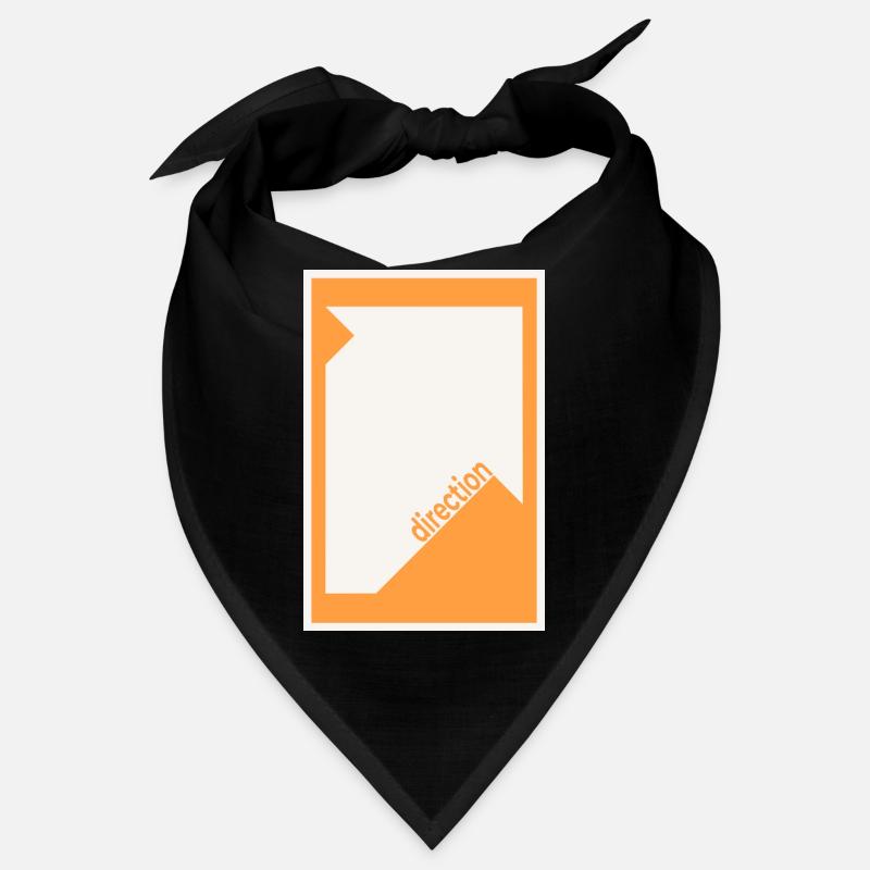 Affiche de mise en scène orange – Graphique moderne Bandana