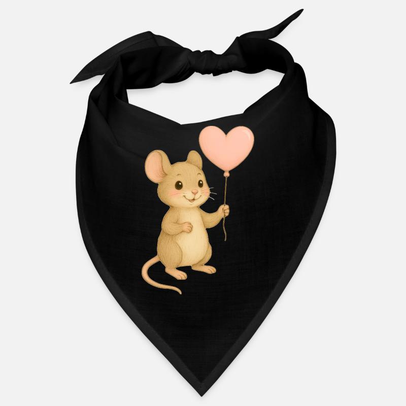 Maus mit Herzballon Bandana