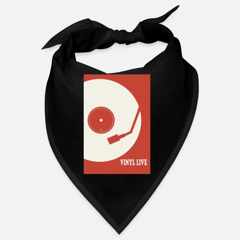 Vinyl Life – Retro Turntable Poster Bandana