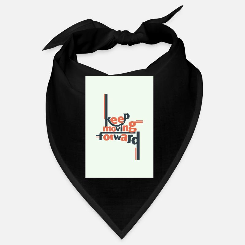 Keep Moving Forward Minimal Typography Bandana