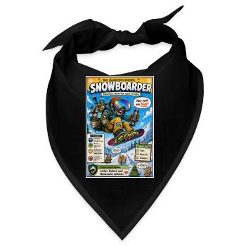 Der Snowboarder – nur noch ein Trick - Bandana - Schwarz - Vorne