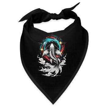 Himmlische Koi ⭐ - Bandana - Schwarz - Vorne