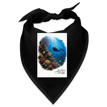 Azzo Unterwasser-Abenteuer - Bandana - Schwarz - Vorne