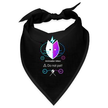 Antimatter Kitten - Bandana - Schwarz - Vorne