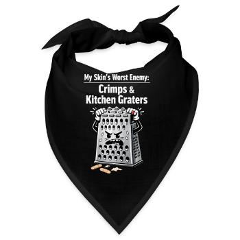 My Skin's Worst Enemy: Crimps & Kitchen Graters - Bandana - Schwarz - Vorne
