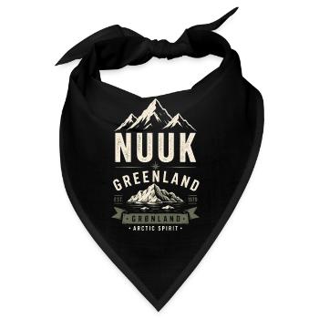 Nuuk - Greenland - Artic Ocean - Denmark - Bandana - Schwarz - Vorne