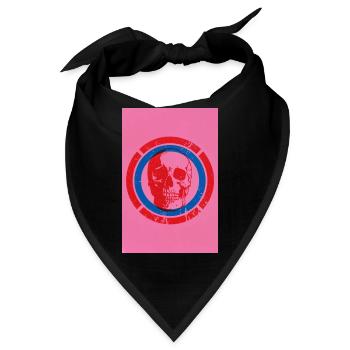 Pink Skull - Bandana - Schwarz - Vorne