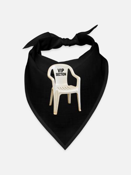 VIP Section – Plastikstuhl mit Größenwahn - Bandana - Schwarz