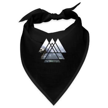 Berg erkunden - Bandana - Schwarz - Vorne