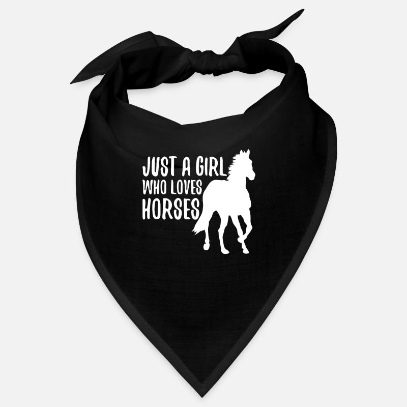 Nur ein Mädchen, das Pferdedesign liebt Bandana