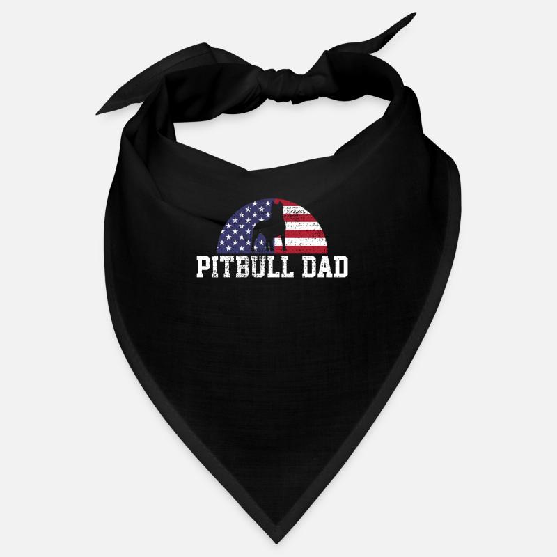 Pitbull Dad Papa Love Bond Unique Design Bandana
