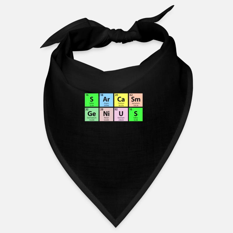 Sarcasm Genius Periodensystem Bandana