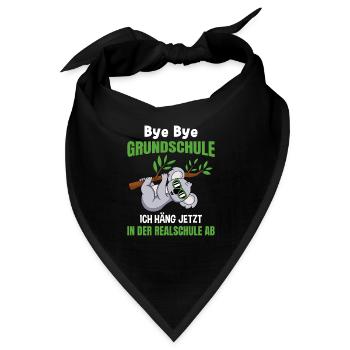 Grundschulabschluss Realschule Einschulung 5Klasse - Bandana - Schwarz - Vorne