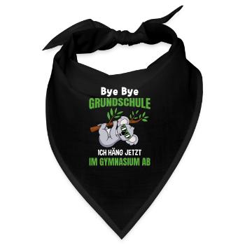 Grundschulabschluss Gymnasium Einschulung 5 Klasse - Bandana - Schwarz - Vorne