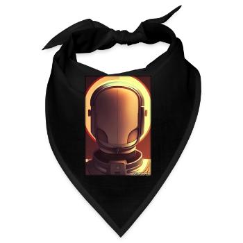 Roboter Zukunft Technik Wissenschaft Android - Bandana - Schwarz - Vorne
