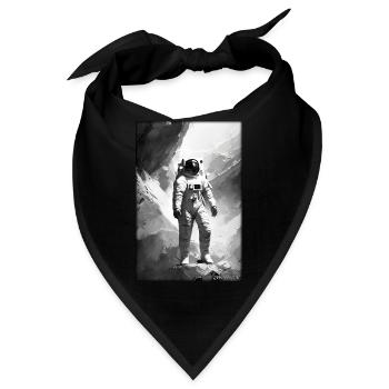 Astronaut Zukunft Sci-Fi Technik - Bandana - Schwarz - Vorne