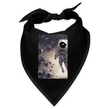 Astronaut Zukunft Sci-Fi Technik - Bandana - Schwarz - Vorne