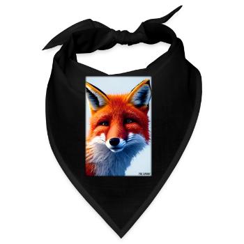 Fuchs Tierwelt Waldtier Tiere Wildnis - Bandana - Schwarz - Vorne