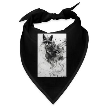 Fuchs Tierwelt Waldtier Tiere Wildnis - Bandana - Schwarz - Vorne