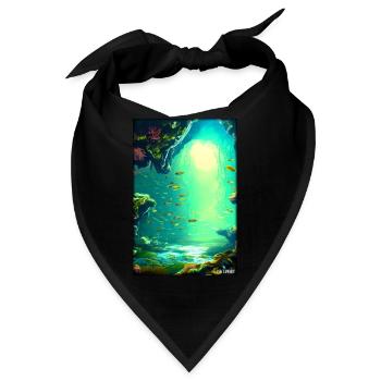 Meeresleben Unterwasserwelt Fische Meerestier See - Bandana - Schwarz - Vorne
