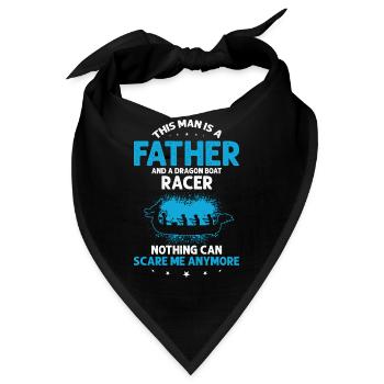 Drachenboot und Drachenboot Crew - Bandana - Schwarz - Vorne