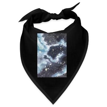 Galaxy Nebula Galaxie Nebel Nerd Astronomie space - Bandana - Schwarz - Vorne
