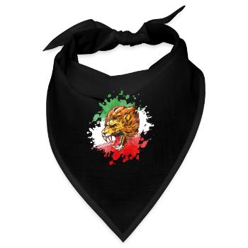 persian flag iran lion - Bandana - Schwarz - Vorne