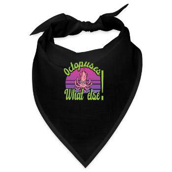 Oktopus - Bandana - Schwarz - Vorne