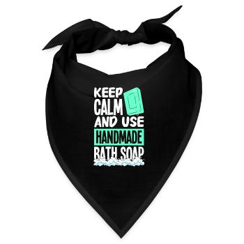 Seife machen - Bandana - Schwarz - Vorne