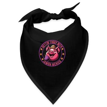Spanisches Essen - Bandana - Schwarz - Vorne