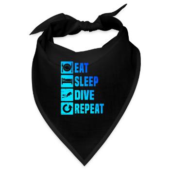 Scuba Taucher Scuba Diver Free Dive Diver - Bandana - Schwarz - Vorne