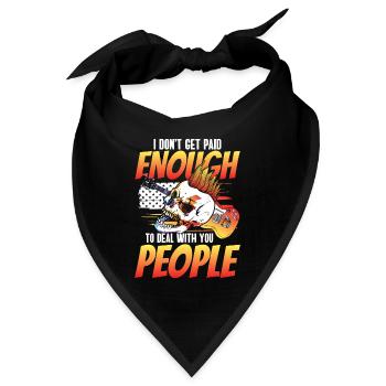 Sarkasmus Humor Misanthrop Ironie - Bandana - Schwarz - Vorne