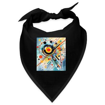 STREET ART ABSTRAKTION - Bandana - Schwarz - Vorne