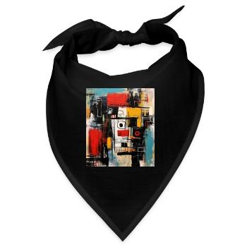 STREET ART ABSTRAKTION - Bandana - Schwarz - Vorne