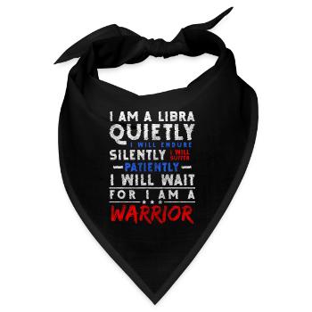 Waage Geburt Aberglauben - Bandana - Schwarz - Vorne