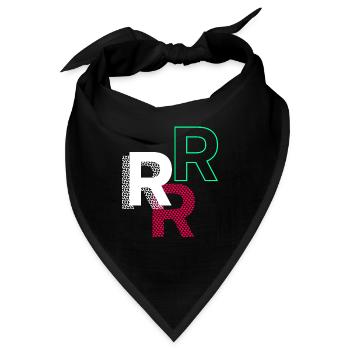 R - Bandana - Schwarz - Vorne