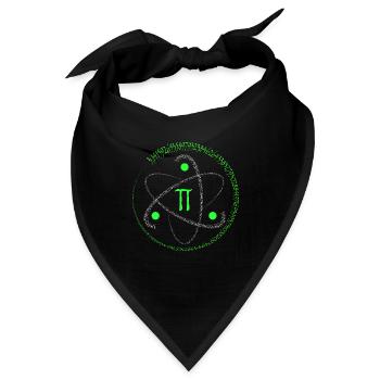 pi Zahl - Bandana - Schwarz - Vorne