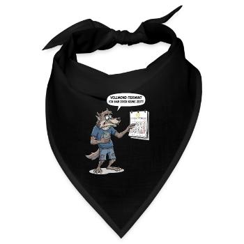Vollmond-Termin? Ich hab doch keine Zeit ! - Bandana - Schwarz - Vorne
