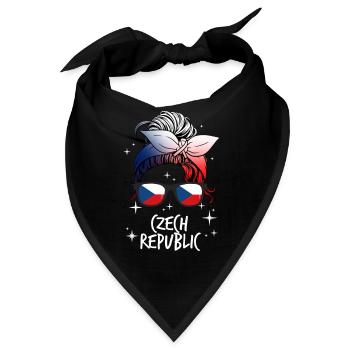 Tschechische Republik - Bandana - Schwarz - Vorne