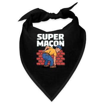 SUPER-FREIMAURER - Bandana - Schwarz - Vorne