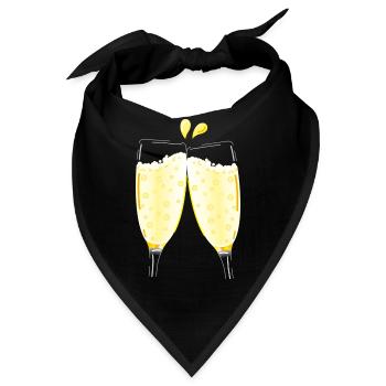 Smiley Cheers - Bandana - Schwarz - Vorne