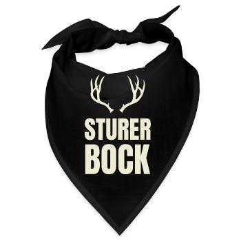 Sturer Bock Geschenk - Bandana - Schwarz - Vorne