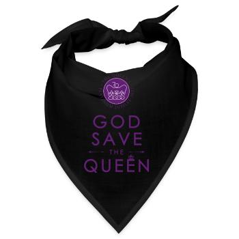 God save the Queen - Monarchie Platin Jubiläum - Bandana - Schwarz - Vorne