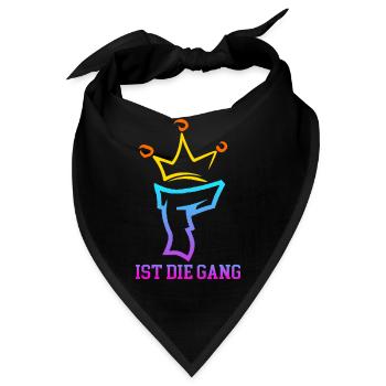 Floriankiller007 Unterschrift - Bandana - Schwarz - Vorne