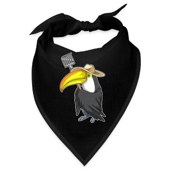 Tukan Landwirt Harke Bauernhof - Bandana - Schwarz - Vorne